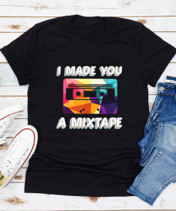 Cassette Mixtape Costume 80S 90S Retro Vintage Party T-Shirt