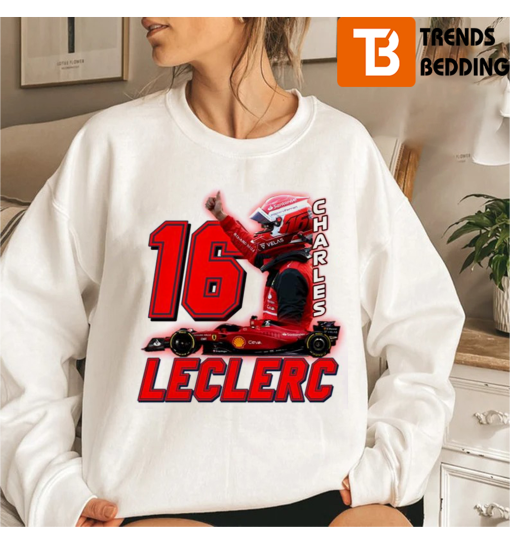 Charles Leclerc 16 F1 Scuderia Ferrari Racing Unisex Sweatshirt