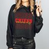 Chiefs Repeat Graphic Kansas City Premium Ladies Cropped Hoodie Sweatshirt