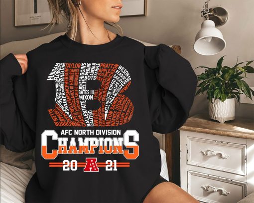 Cincinnati Bengals 2021 AFC North Division Champions Shirt Gift Real Fans