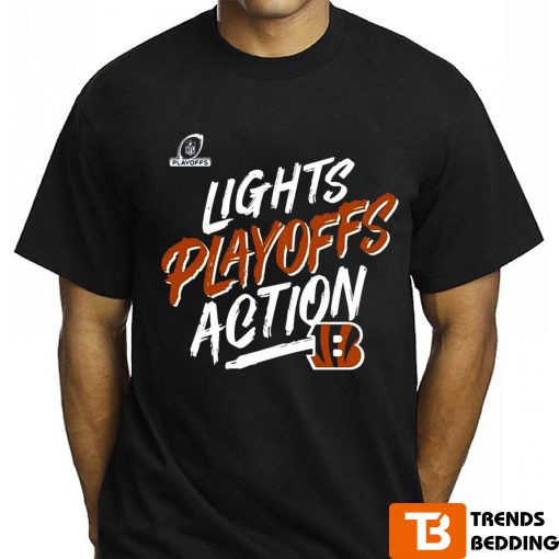 Cincinnati Bengals 2022 Nfl Playoffs Bound Lights Action Shirt