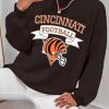 Cincinnati Bengals Football Vintage Crewneck Sweatshirt For Joe Burrow Fan