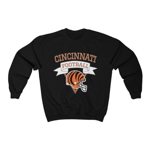 Cincinnati Bengals Football Vintage Crewneck Sweatshirt For Joe Burrow Fan