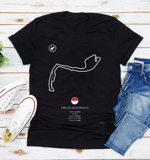 Circuit De Monaco Formula One Racing Classic T-Shirt