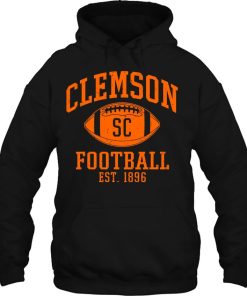 Clemson Football Vintage Distressed Hoodie Gift Mens