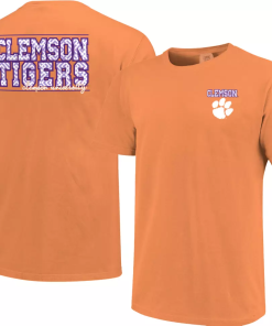 Clemson Tigers University Block Letter Orange Bowl T-Shirt