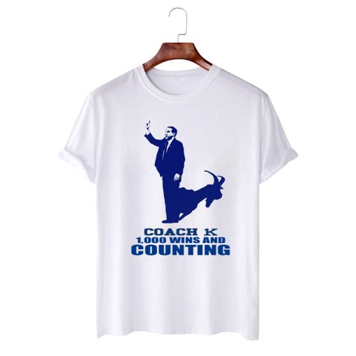 Coach K 1000 1K Wins And Counting Shirt