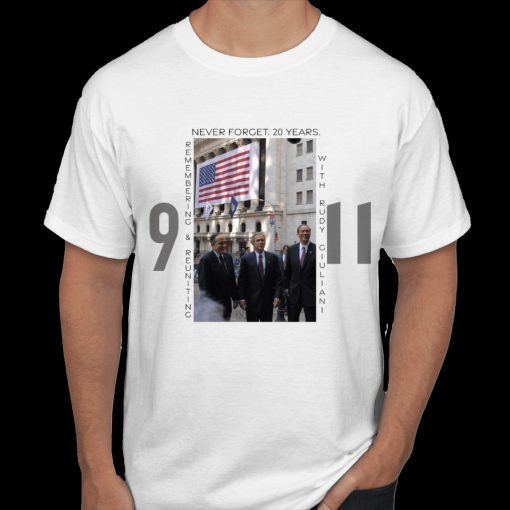 Collectible Autographed By Rudy Giuliani 911 20th Anniversary Shirt