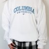 Columbia University Embroidered College Crewneck Sweatshirt