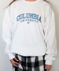 Columbia University Embroidered College Crewneck Sweatshirt