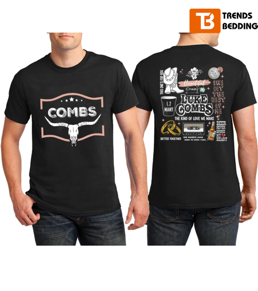 Combs Concert Bullhead Double Side Trending Unisex T-shirt