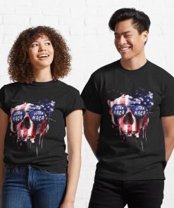 Cool ULTRA MAGA Patriotic Skull Shirt
