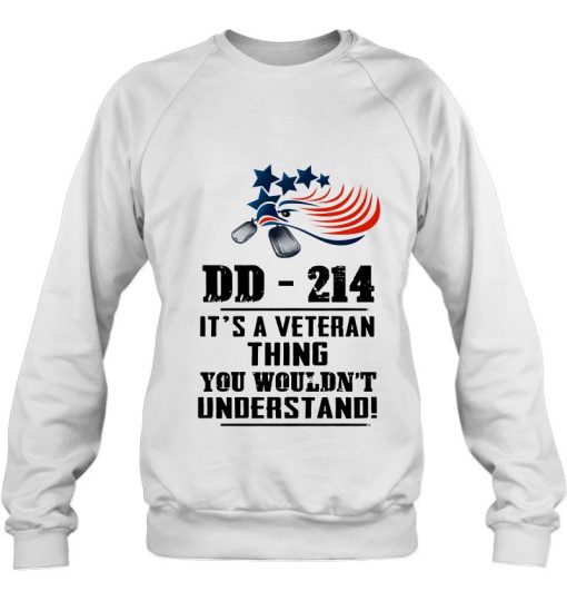 DD 214 It’s A Veteran Thing You Wouldn’t Understand Eagle Parrot Table Of American Name Shirt