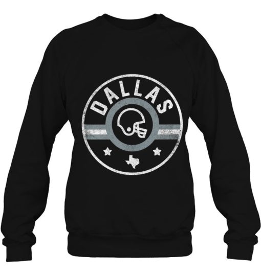 Dallas Football Stars And Stripes Outline Sweatshirt