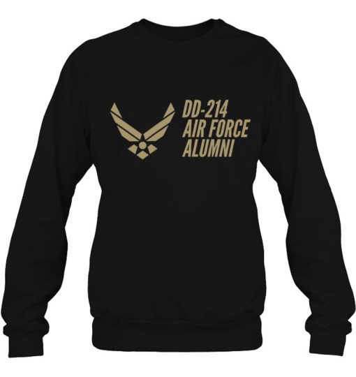 Dd-214 Air Force Alumni Veteran Retired Birthday Military Shirt