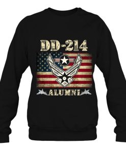 Dd-214 Alumni Air Force Military Veteran American Flag Usaf Premium Shirt