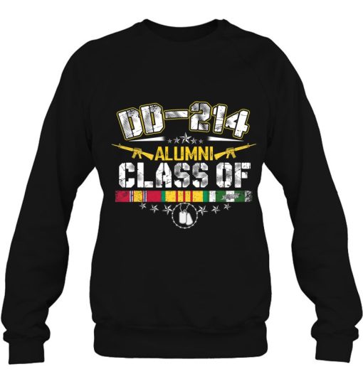 Dd-214 Alumni Class Of Vietnam Veteran Pride Gift Tee Shirt