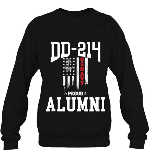 Dd 214 Alumni Us Military Veteran Navy Vintage Flag Shirt