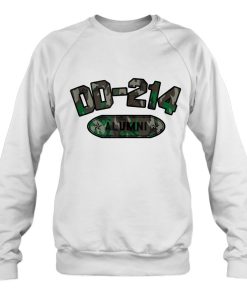 Dd-214 Alumni Vintage Woodland Camo Retired Military Veteran Sweatshirt