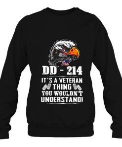 Dd-214 It’s A Veteran Thing You Wouldn’t Understand Eagle American Flag Dog Tag Shirt
