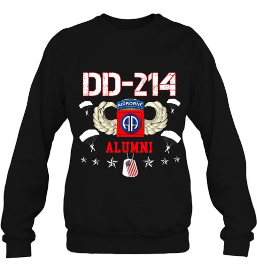 Dd-214 Us Army 82Nd Airborne Division Alumni Veteran T-Shirt