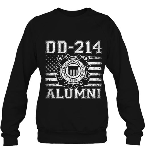 Dd-214 Us Coast Guard Uscg Alumni Veteran Retirement Gift Tee