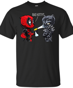 Deadpool And Black Panther – Bad Kitty Shirt, Hoodie, Tank
