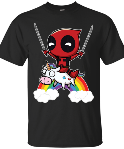 Deadpool Riding Unicorn Shirt, Hoodie, Tank