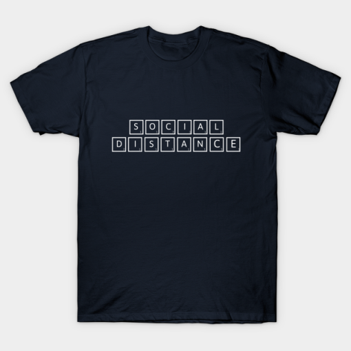 Demolish Crossword Social Distance Scrabble Tiles T-Shirt