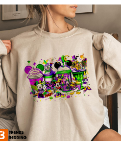 Disney Coffee Crewneck Sweatshirt Mickey Holiday Gift