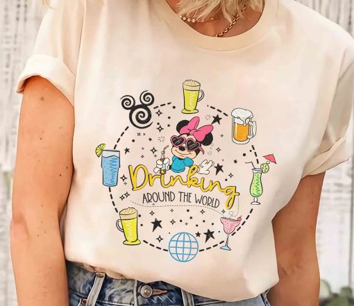 Disney Drinking Around The World Epcot Food And Wine Shirt