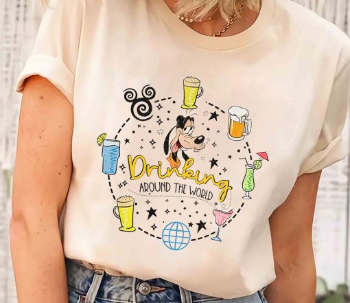 Disney Epcot Food And Wine Drinking Around The World Shirt