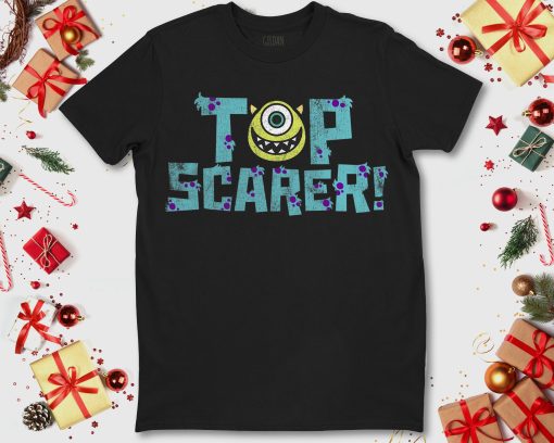 Disney Monsters Inc Mike Wazowski Top Scarer T-Shirt Gift For Kids