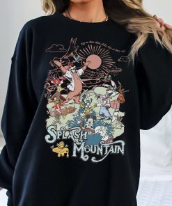 Disney Splash Mountain Vintage Unisex Sweatshirt Disneyland And Walt World