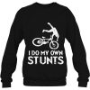 Do My Own Stunts Bike Funny Broken Bone Biker Cyclist Gift T-Shirt