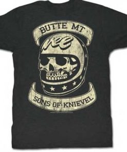 EVEL KNEE Sons Of Motorcycle Skull T-Shirt
