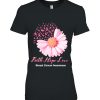 Faith Hope Love Breast Cancer Awareness Flower Pink Daisy Shirt