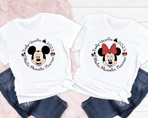 Family Vacation Making Memories Together Mickey And Minnie T-shirt