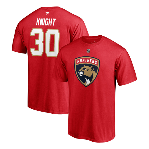 Florida Panthers #30 Spencer Knight Name &amp Number T-shirt