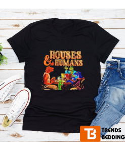 Funny Houses And Humans Cartoon Dungeons T-shirt Gift For Fan
