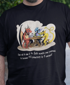 Funny Houses &amp Humans Cartoon Dungeons And Dragons T-shirt