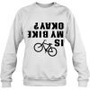 Funny Is My Bike Okay Cycling Riding Gift Tee