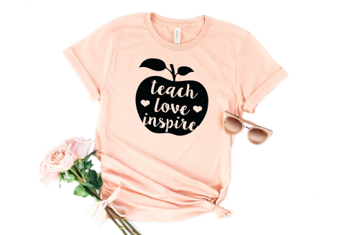 Funny Kindergarten Teacher Tee Teach Love Inspire 2023