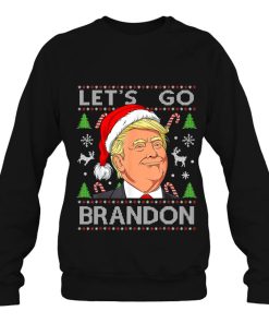 Funny Let’s Go Brandon Trump Ugly Christmas Sweater Sweatshirt