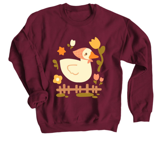 Funny Silly Goose Unisex Crewneck Sweatshirt Gift For Her