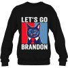 Funny Vintage Cat In A Suit Let’s Go Brandon Sweatshirt