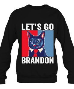 Funny Vintage Cat In A Suit Let’s Go Brandon Sweatshirt