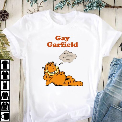 Gay Garfield Mmm Lasagna And Cock Shirt