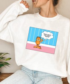 Gay Garfield Protect Trans Kids Sweatshirt