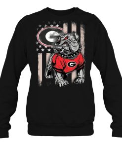 Georgia Bulldogs American Flag Uga Sweatshirt